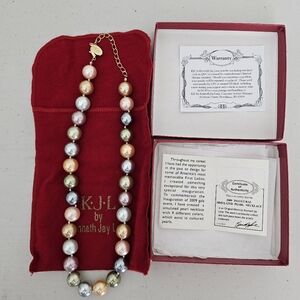 KJL Beaded Faux Pearl Necklace 2009